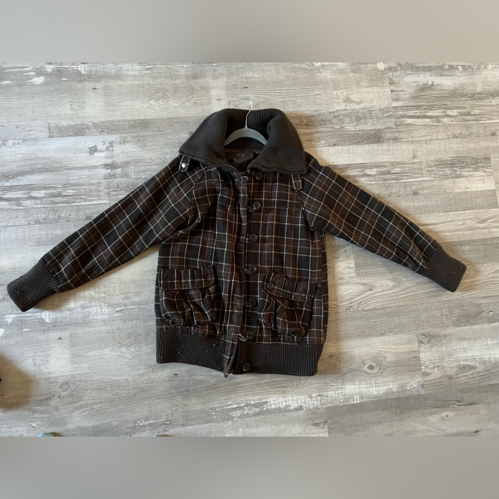 Brown Checkered Jacket - image 2